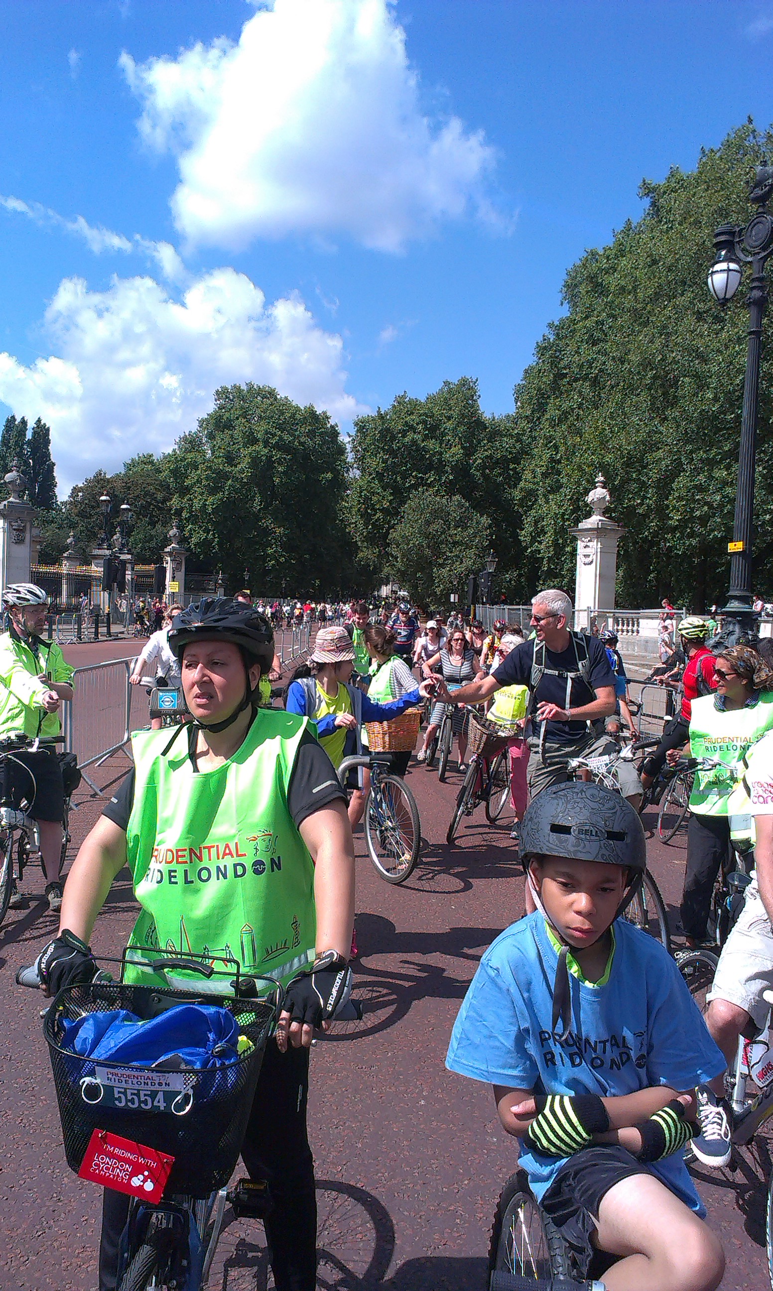 The Free Cycle of RideLondon on the sunny Saturday