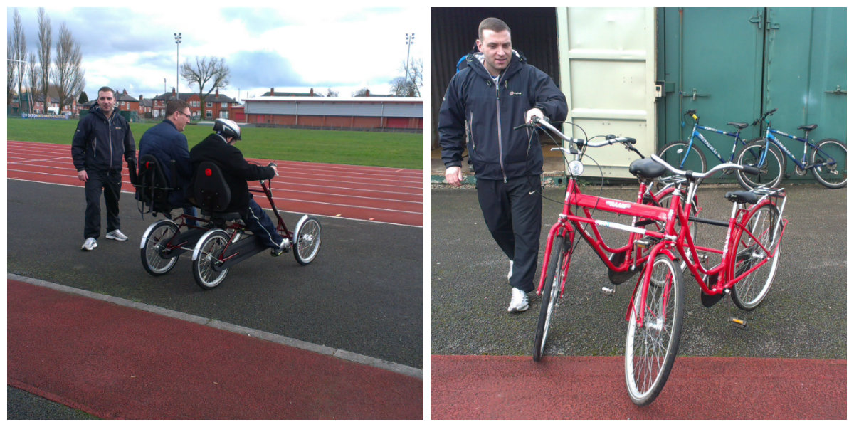 Side by Side tandems at Leverhulme